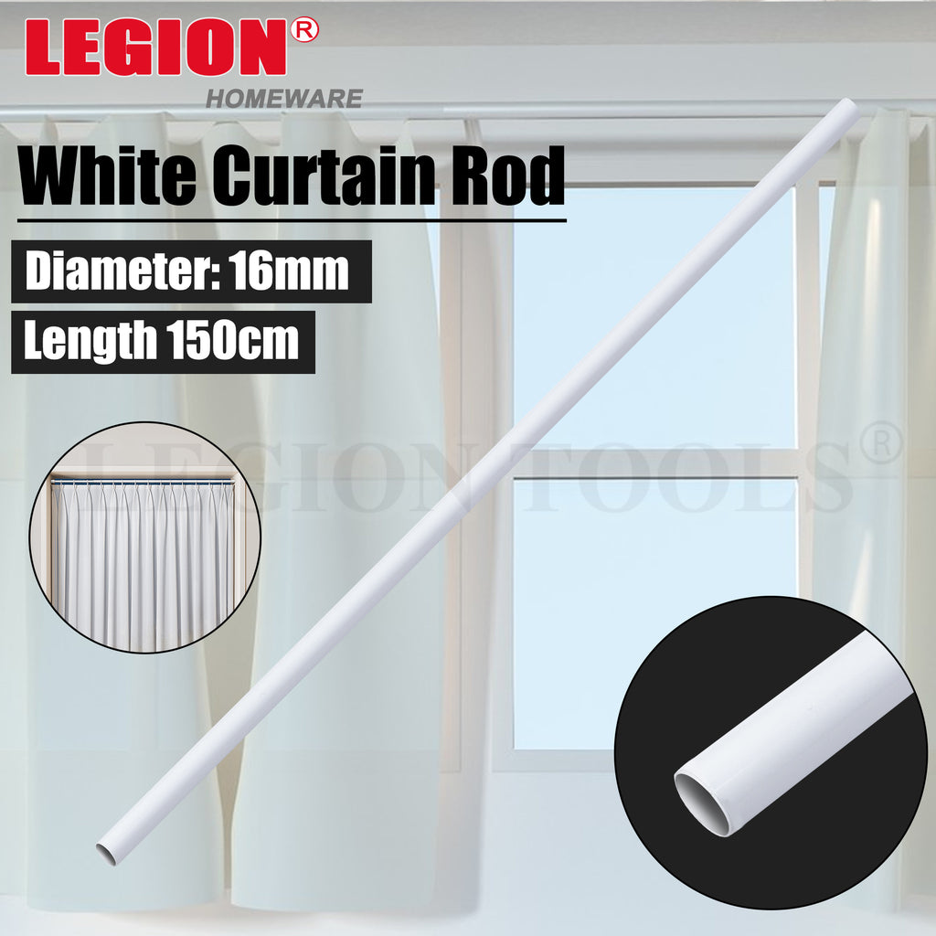 White Curtain Tension Rod