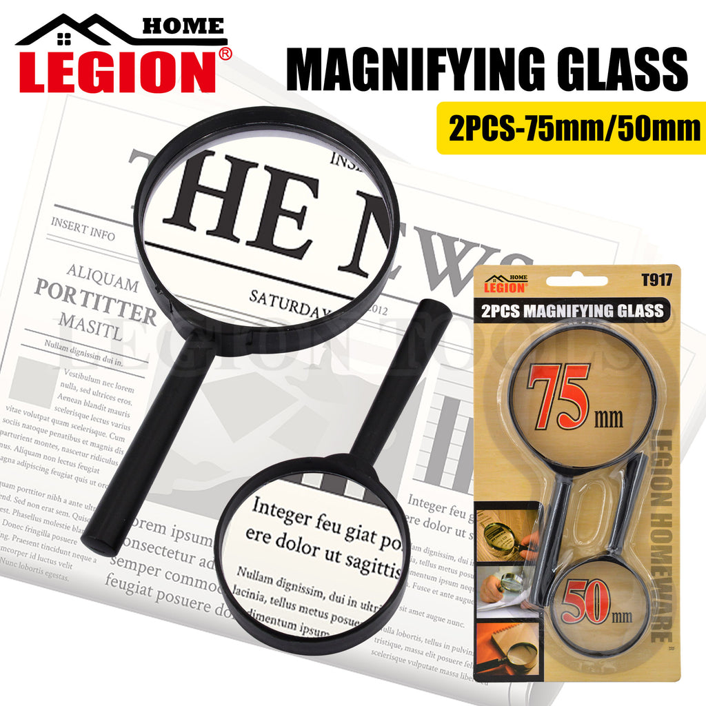 Magnifiers Magnifying Glass with Handle Pack of 2