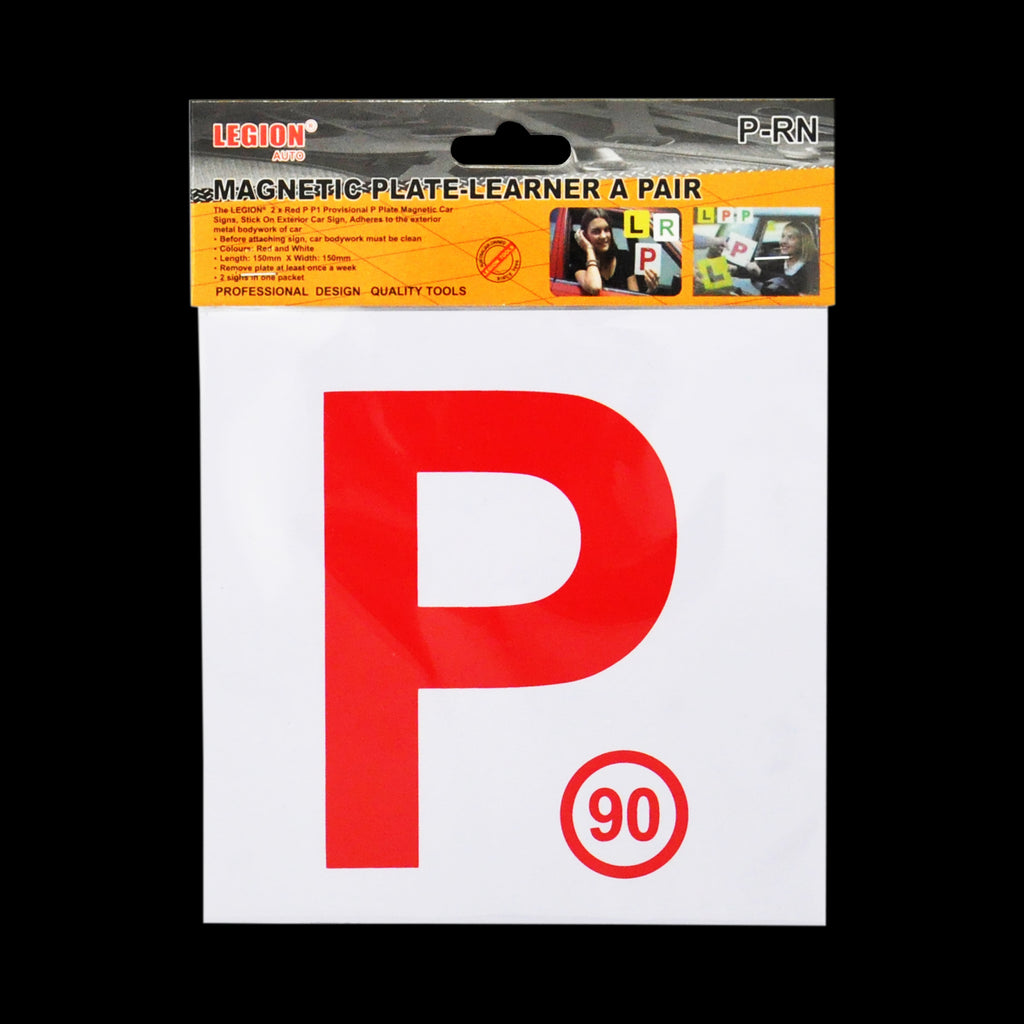 Magnetic Red P Plate 2PCS