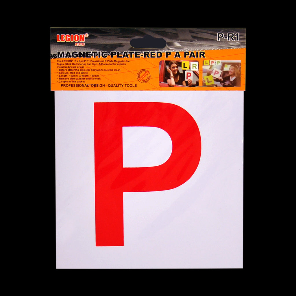 Magnetic RED P Plate 2PCS