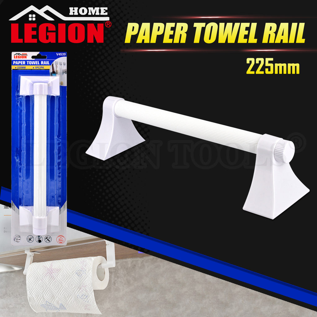 Toilet Paper Roll Holder Rack Rail Tissue Storage Paper Towel Rail Wall Mounted