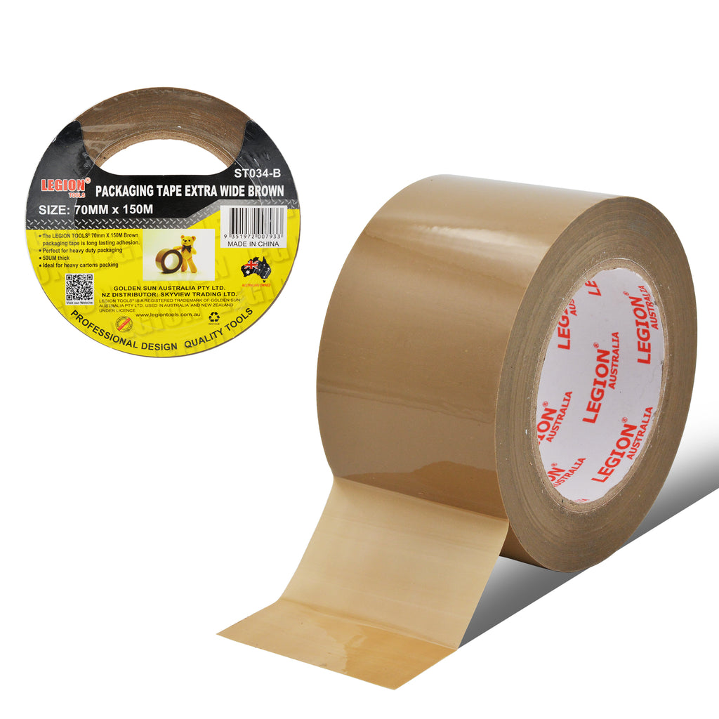 Packing Tape Extra Wide Brown 70mm x 150M