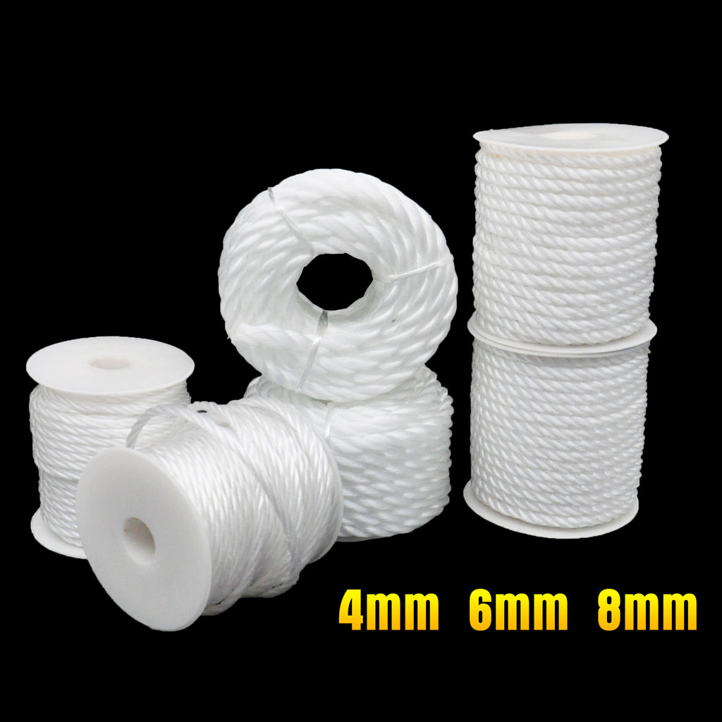 White Poly Rope 4 Sizes