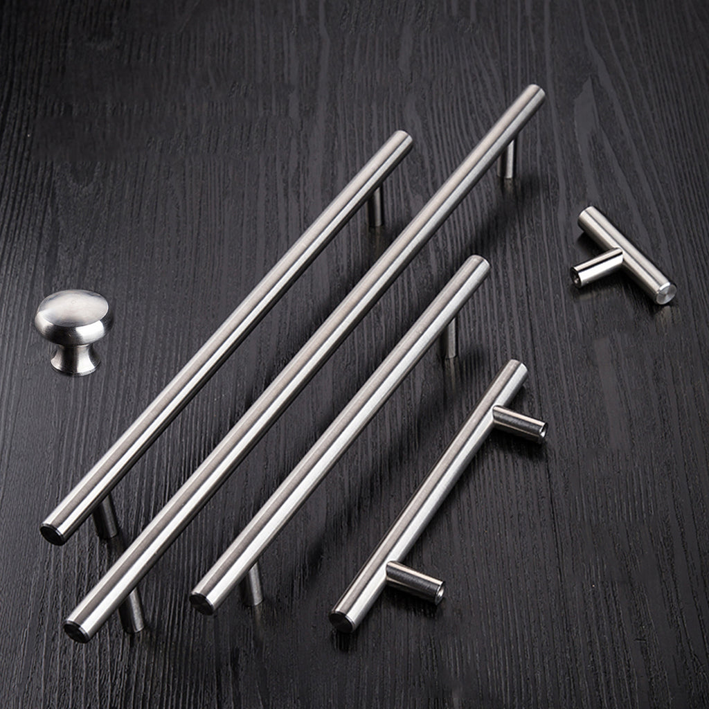 Brushed Stainless Steel Cabinet Handles 10 Sizes