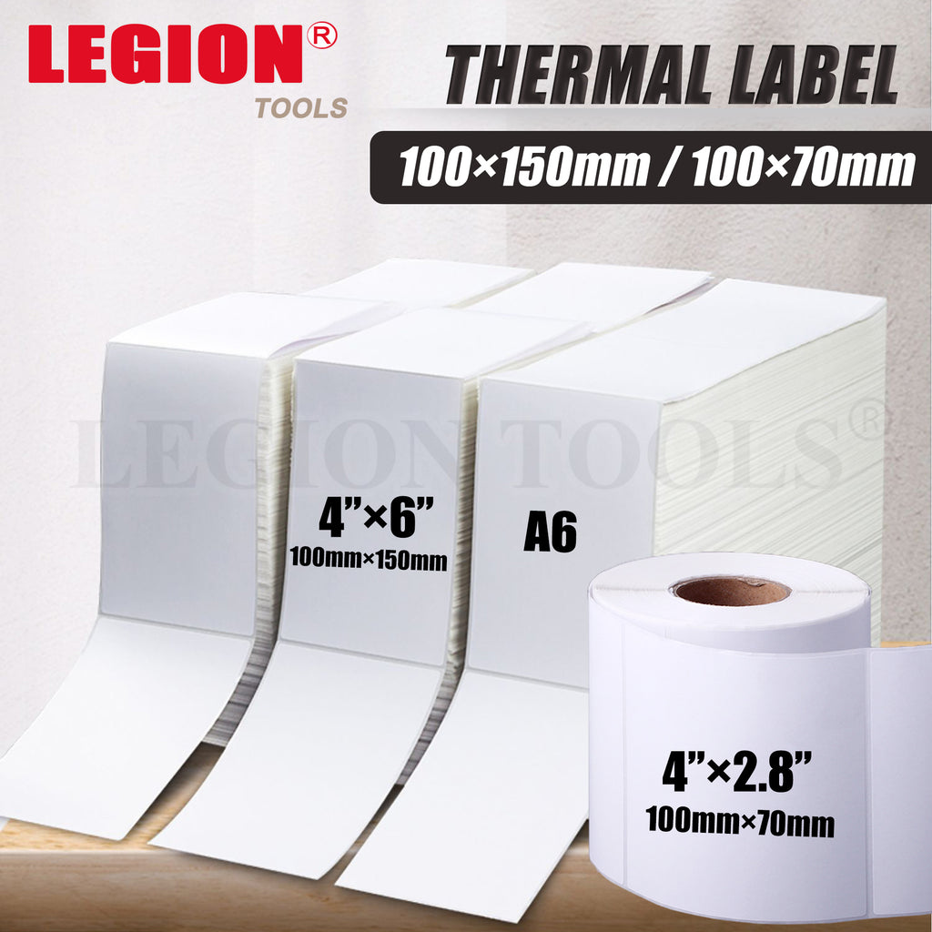 Direct Thermal Shipping Label Sticker Fan-Fold 100×150mm 100×70mm