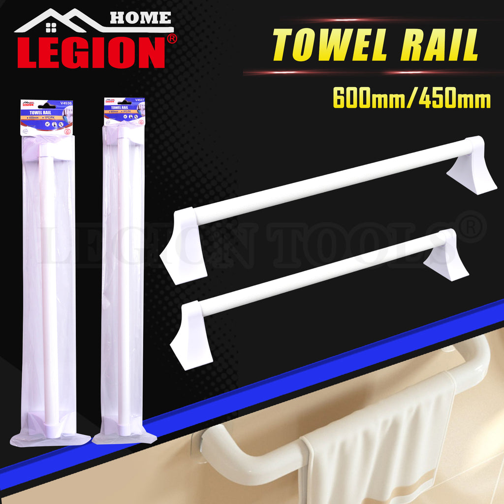 45cm/60cm Self Adhesive Towel Holder Rack Bathroom Rail
