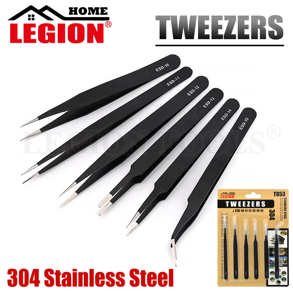 ESD Tweezers Kit Stainless Steel