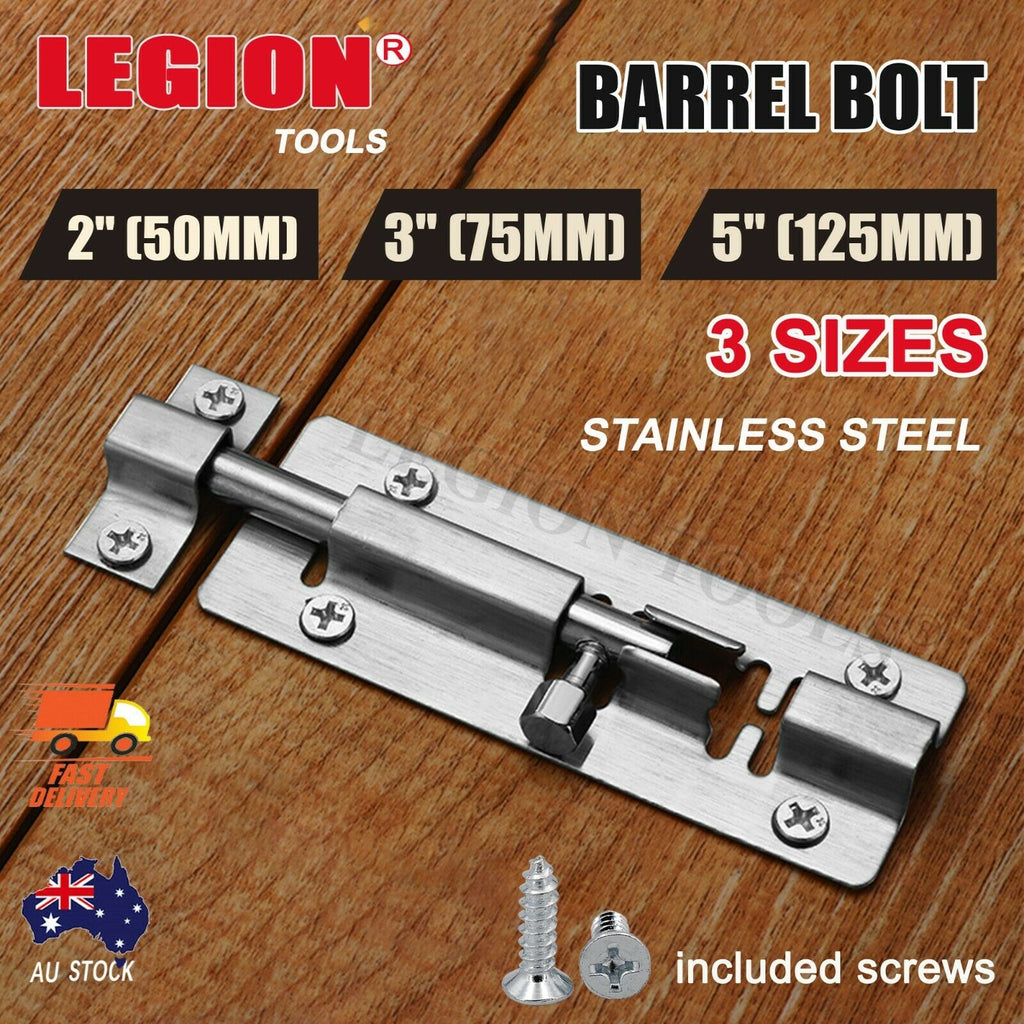 Stainless Steel Barrel Door Bolt 2/3/5 inch