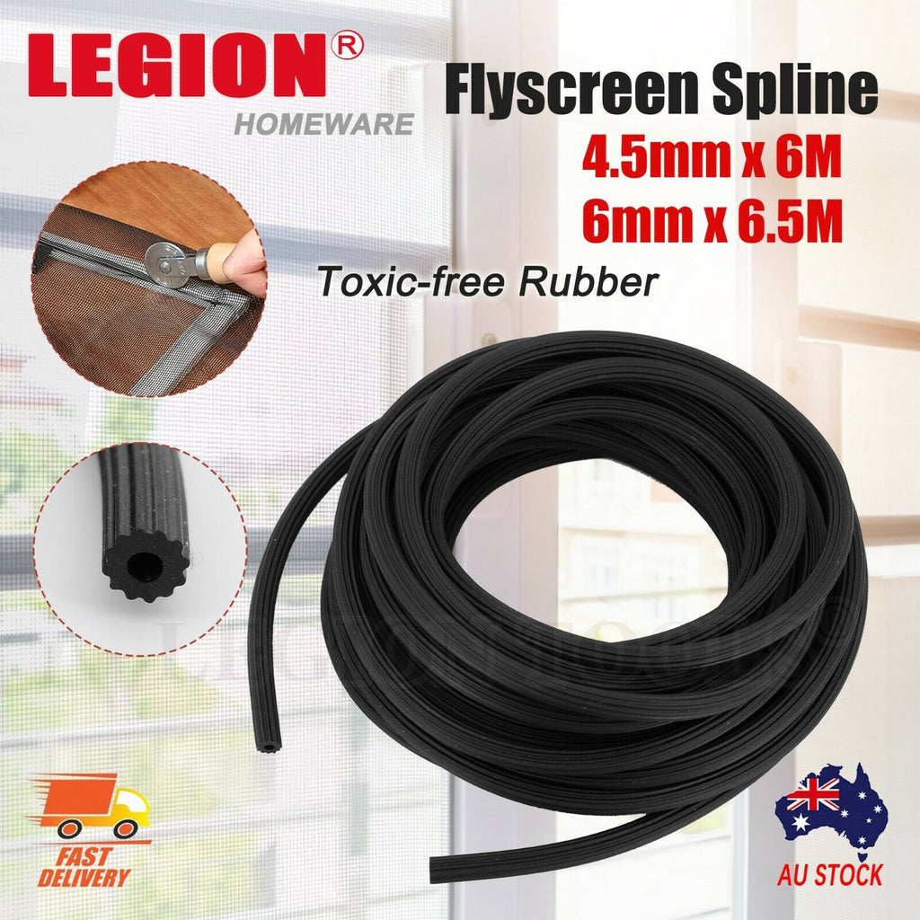 Black Flyscreen Spline 2 Sizes