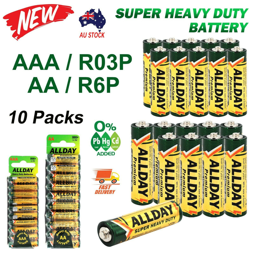 ALLDAY Super Heavy Duty Batteries AA/AAA