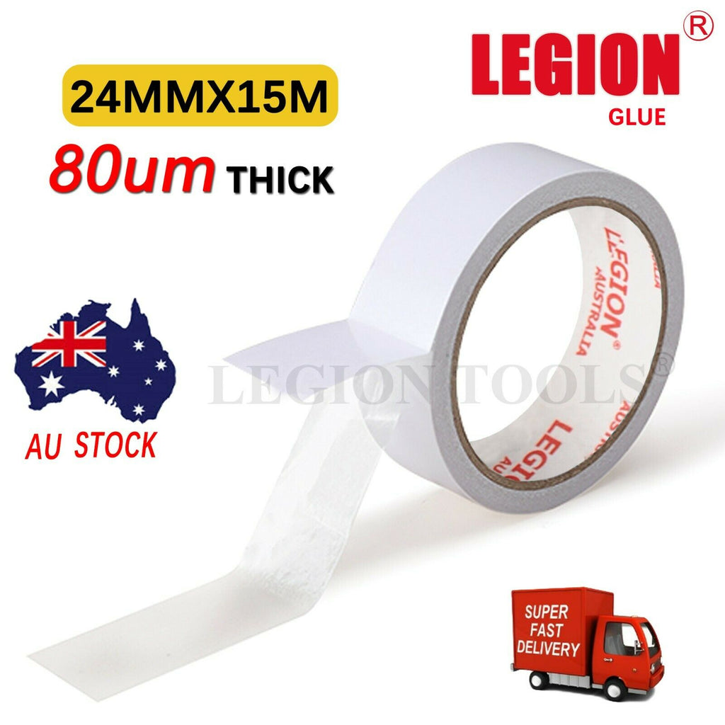 White Double Sided Tape 24mm