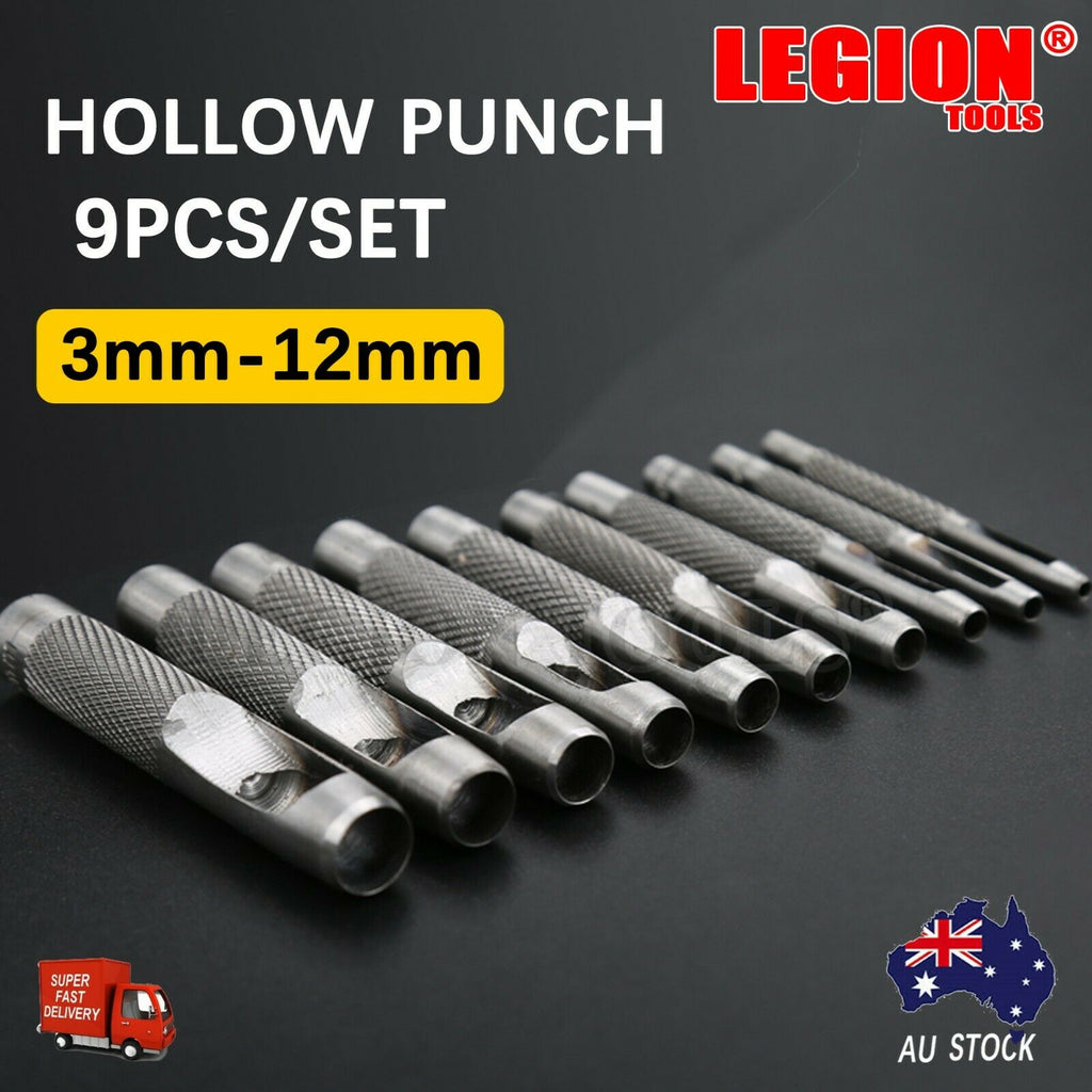 Hollow Punch Set 9PCS