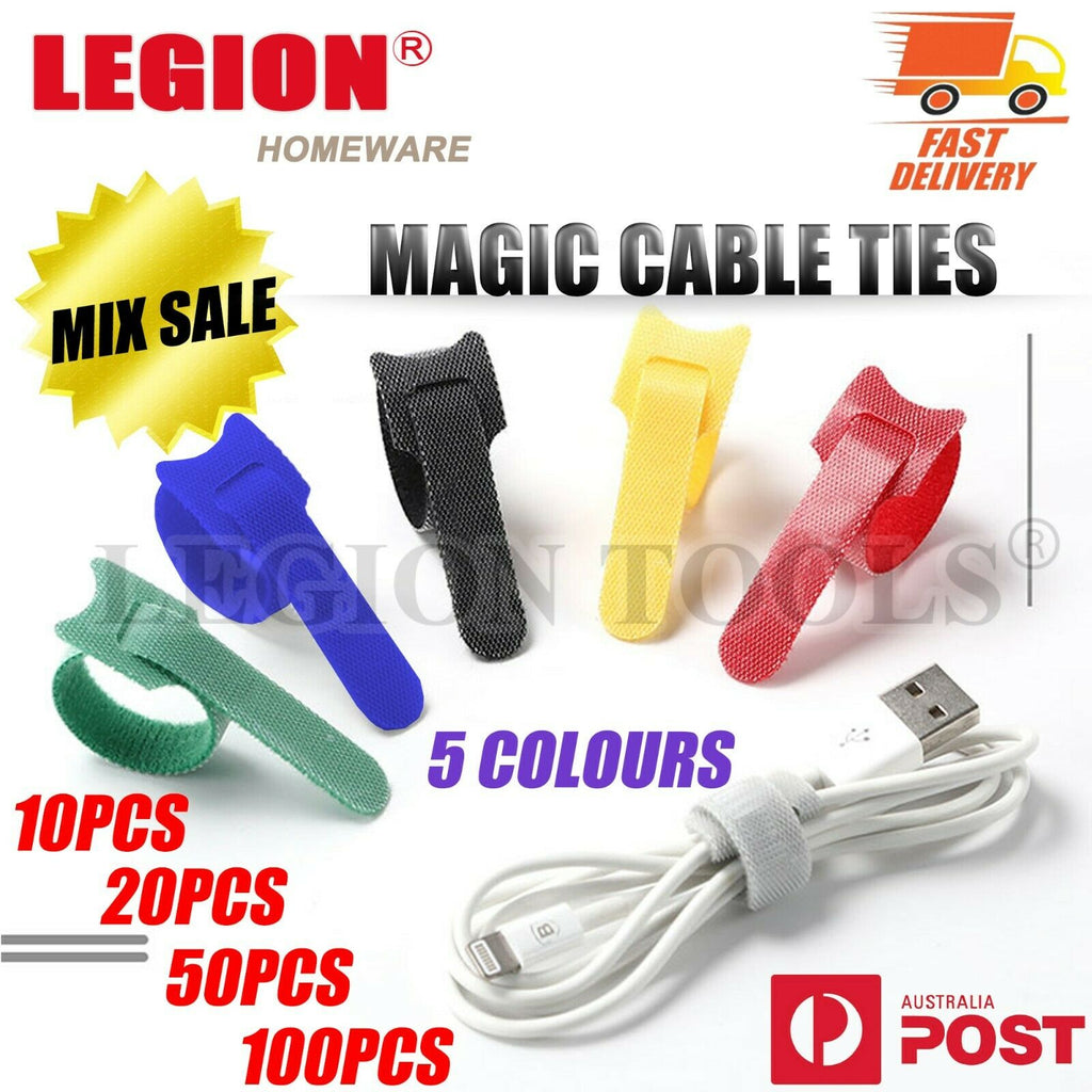 Magic Cable Ties 10-100PCS MIX