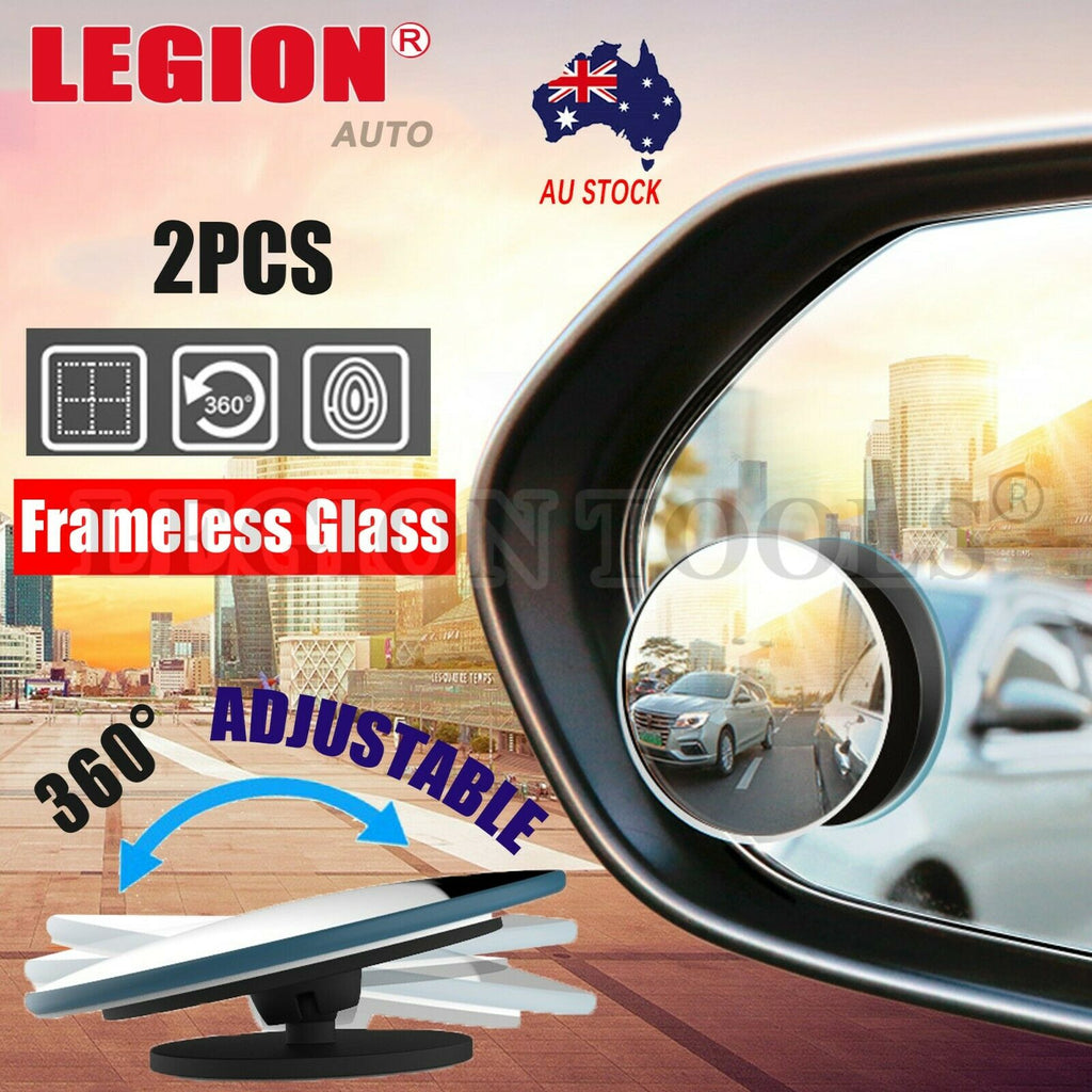 Frameless Glass Blind Spot Mirror 2PCS