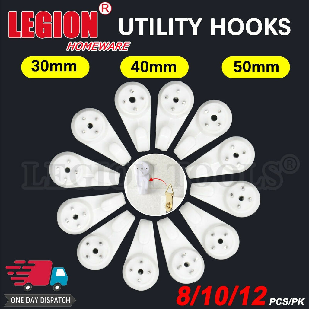 Plastic Utility Hooks 3 Sizes |  Legiontools