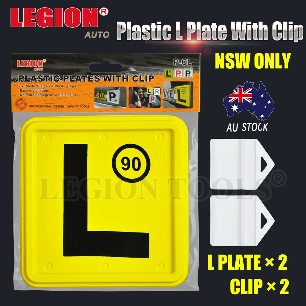 Plastic L Plate With Clips