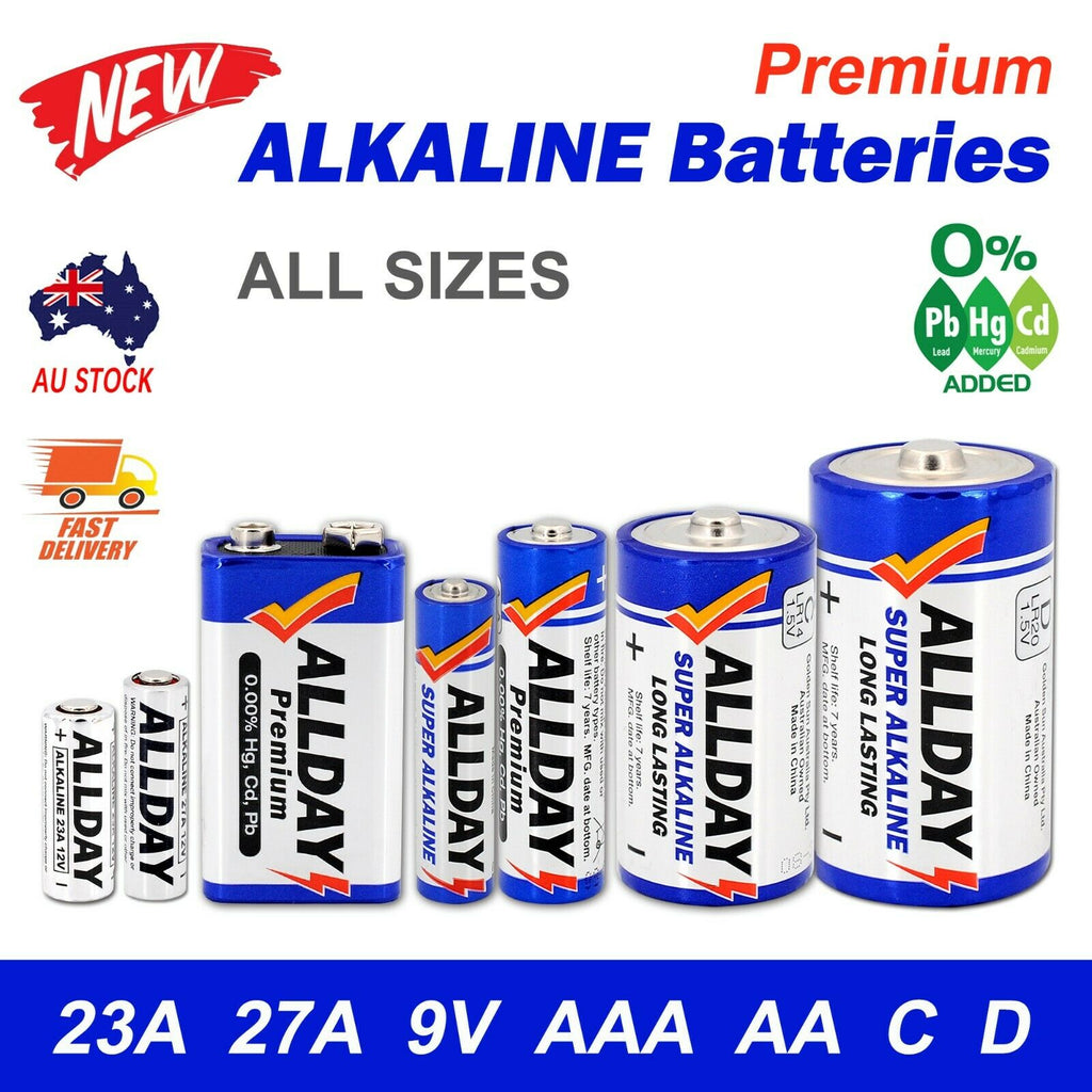 Alkaline Batteries AA / AAA / C / D / 9V