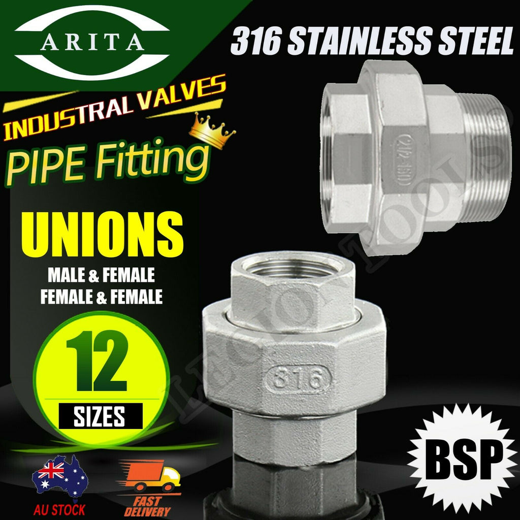 Stainless Steel Pipe Union 12 Sizes | ARITA