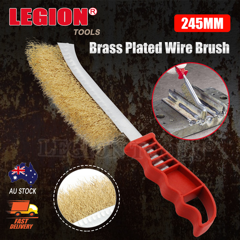Brass Plated Wire Brush 245mm