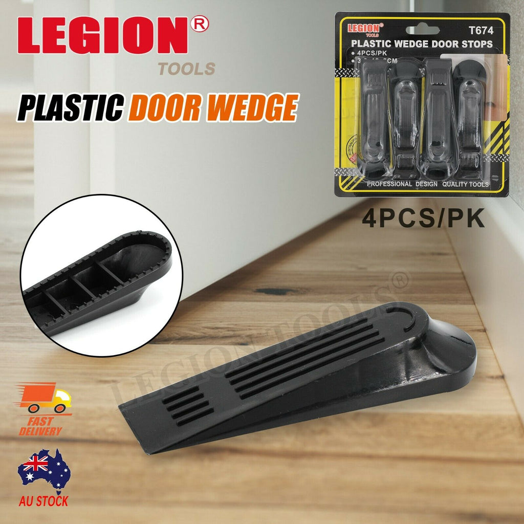 Plastic Wedge Door Stop 4PCS